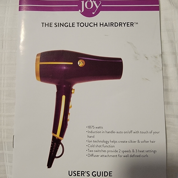 Joy Mangano Hair Joy Mangano Single Touch Hair Dryer Poshmark